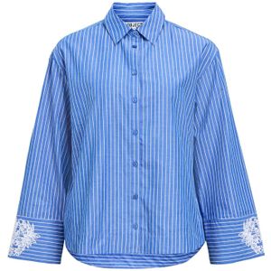 OBJECT Blouse 'OBJAdane'  royal blue/koningsblauw / wit