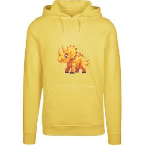 F4NT4STIC Sweatshirt 'Süßer Triceratops Dinosaurier'  bruin / geel / oranje / wit