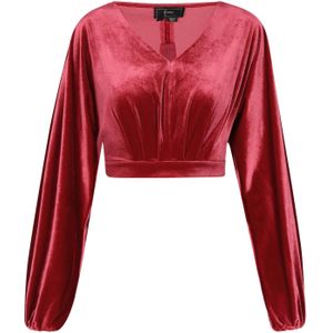 faina Blouse  donkerroze