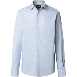 Hackett London Overhemd  lichtblauw / wit