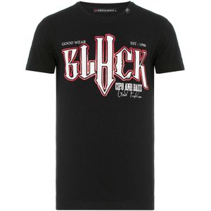 CIPO & BAXX Shirt  rood / zwart / wit