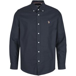 U.S. POLO ASSN. Overhemd  saffier / lichtbruin / rood / wit