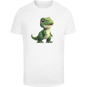 F4NT4STIC Shirt 'Süßer Grüner Dino'  groen / lichtgroen / wit