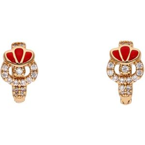 faina Oorbellen  rose-goud / rood