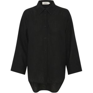 SOAKED IN LUXURY Blouse 'Vinda'  zwart