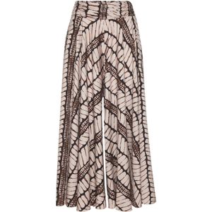 Culotte - Beige/Bruin - All-Over Print - Extra Wije Pijpen