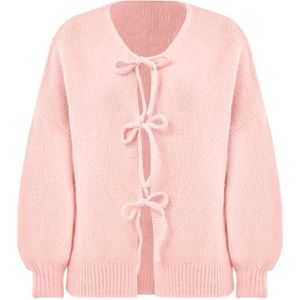 Imily Bela Gebreid vest  lichtroze