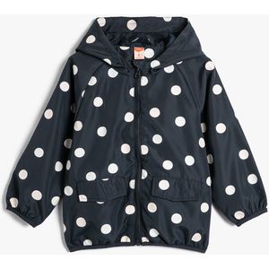 Koton Mantel  nachtblauw / wit