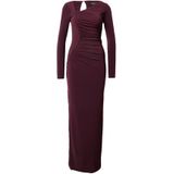 Lipsy - Jurk - Wijnrood - Jersey - Lange Mouw - Getailleerd