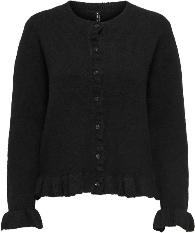 ONLY Gebreid vest 'ONLRima'  zwart