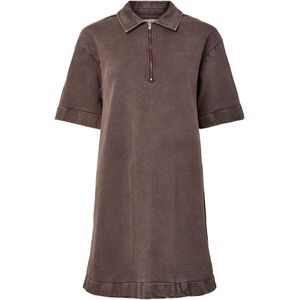 Pcselma - Midi-jurk - Spijkerjurk - 4/5-mouwen - Halve Rits