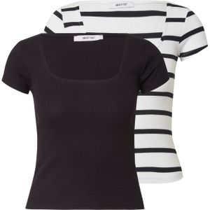 ABOUT YOU Shirt 'Lil'  zwart / wit