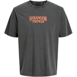 JACK & JONES Shirt  hemelsblauw / donkergrijs / donkeroranje / zwart