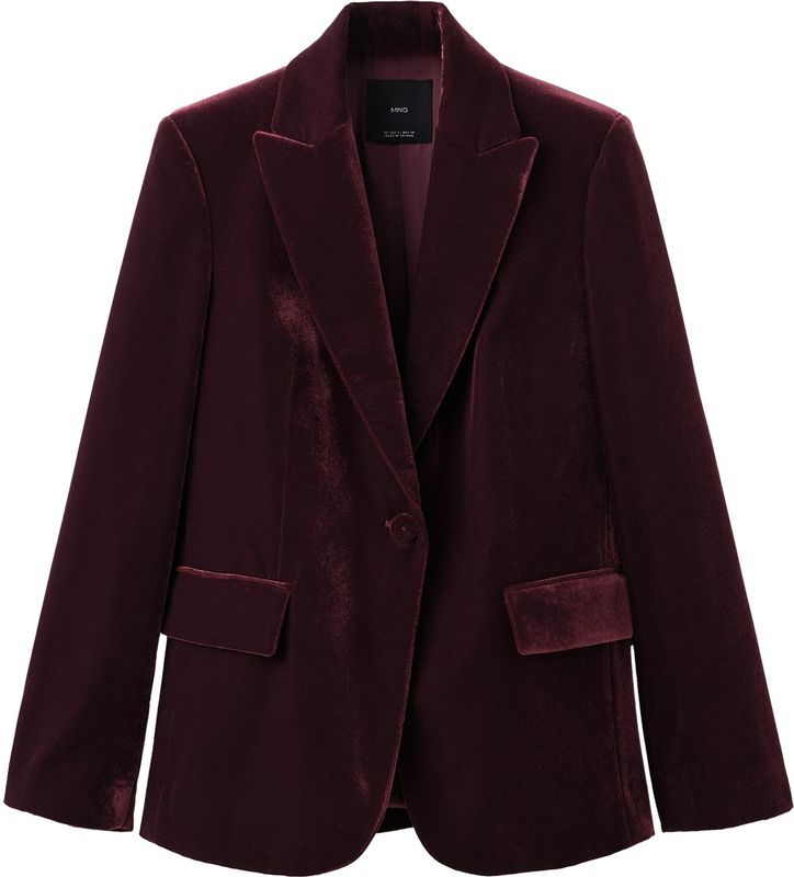 MANGO Blazers 'COMBI'  donkerrood