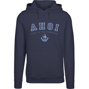 F4NT4STIC Sweatshirt 'Ahoi Knut & Jan Hamburg'  lichtblauw / donkerblauw