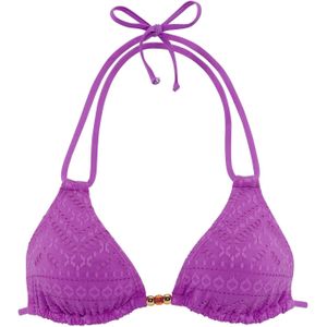 Bikinitop - Paars - Sierkraaltjes - Verwijderbare Softcups