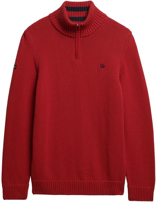 Superdry - M6110706A - Trui - Katoen - Halve Rits