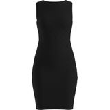HUGO - Naironi - Jurk - Zwart - Knielengte - Mouwloos