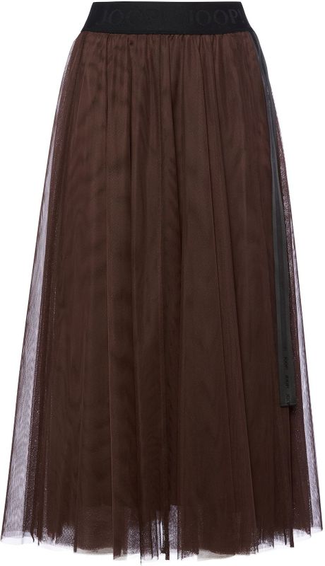 JOOP! - Fridi - A-lijnrok - Donkerbruin / Zwart - 3/4 Lengte