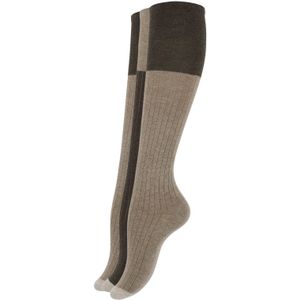 Yenita Kniekousen  chocoladebruin / brokaat