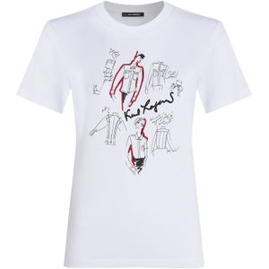 Karl Lagerfeld Shirt 'Karl Series'  rood / zwart / wit