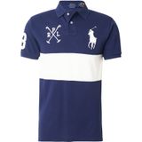 Ralph Lauren - Poloshirt - Katoen Piqué - Blauw - Slim Fit