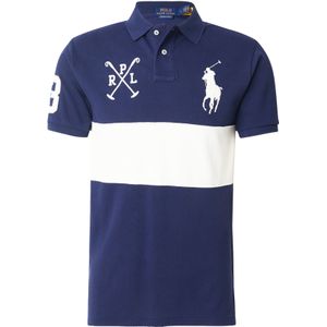 Ralph Lauren - Poloshirt - Katoen Piqué - Blauw - Slim Fit