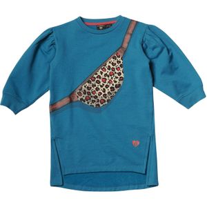 KOROSHI Jurk  petrol / gemengde kleuren