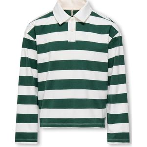 ONLY - KOGRuby - Poloshirt - Groen/Wit - Gestreept