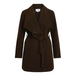 VILA - VICooley - Tussenmantel - Donkerbruin