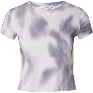 Monki Shirt  grijs / wit