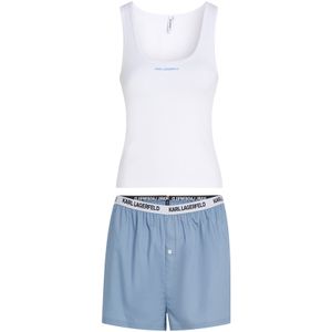 Karl Lagerfeld Korte pyjama  opaal / zwart / wit