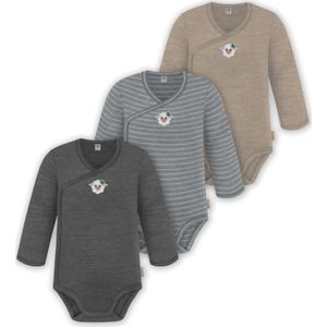 normani Rompertje/body  beige / grijs / antraciet / wit