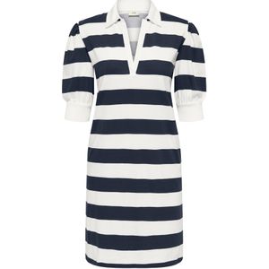JDY Jurk  navy / wit