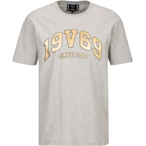 19V69 ITALIA Shirt 'Tadeo'  grijs gemêleerd