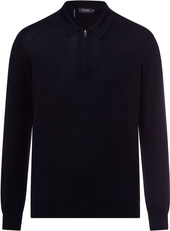 MAERZ - Muenchen - Trui - Indigo - Lange Mouw - Schipperskraag