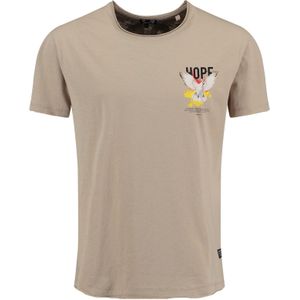 KEYLARGO - MT KLHOPE - T-shirt - Beige - Katoen, Ronde Hals, Losse Pasvorm