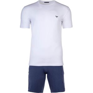 Emporio Armani Pyjama kort  navy / zwart / wit