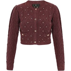 faina Gebreid vest 'Fashion Look'  bourgogne