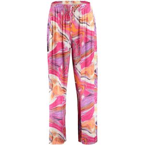 Hailys Broek 'Fa44jola'  olijfgroen / lavendel / oranje / pink