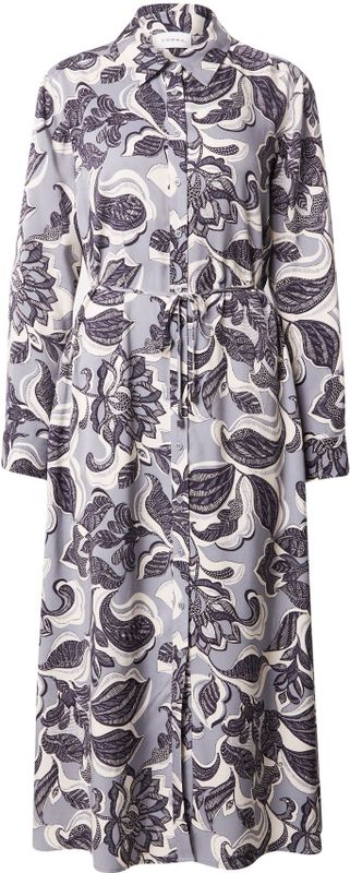 comma - Midi-overhemdjurk - Blauw