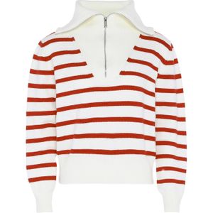 bridgeport Trui  oranje / wit