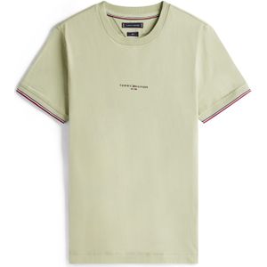 TOMMY HILFIGER Shirt  navy / lichtgroen / wit