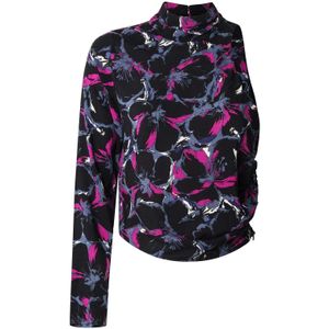 Pepe Jeans - PL304974 - Asymmetrische Top - Zwart - Viscose - Lange Mouwen