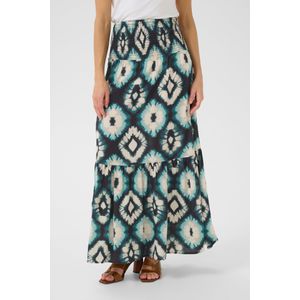 Cream Rok 'Tiah'  petrol / wit