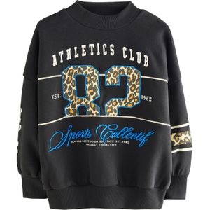 Next Sweatshirt  donkerblauw / bruin / donkergeel / zwart / natuurwit