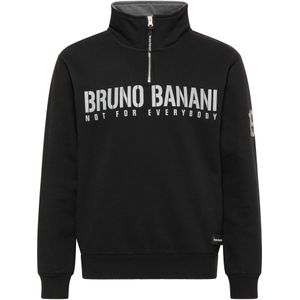 Bruno Banani Sweatshirt 'Andrews'  zwart / wit