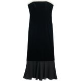 Superdry - Velvet Strapless - Lange Jurk - Zwart