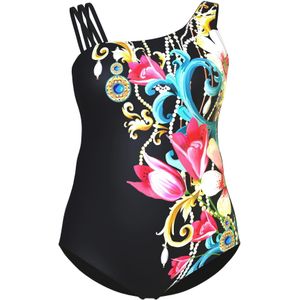 Ulla Popken Badpak  gemengde kleuren / zwart