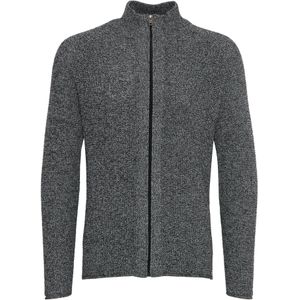 !Solid Gebreid vest 'Kotcha'  donkergrijs